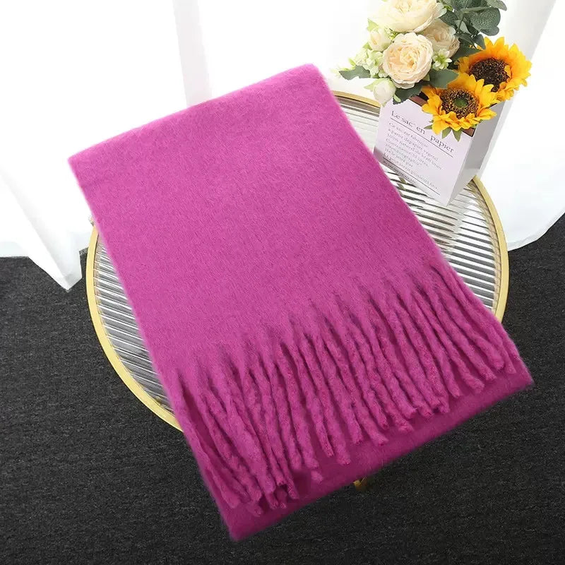 Thick Warm Tassel Shawl