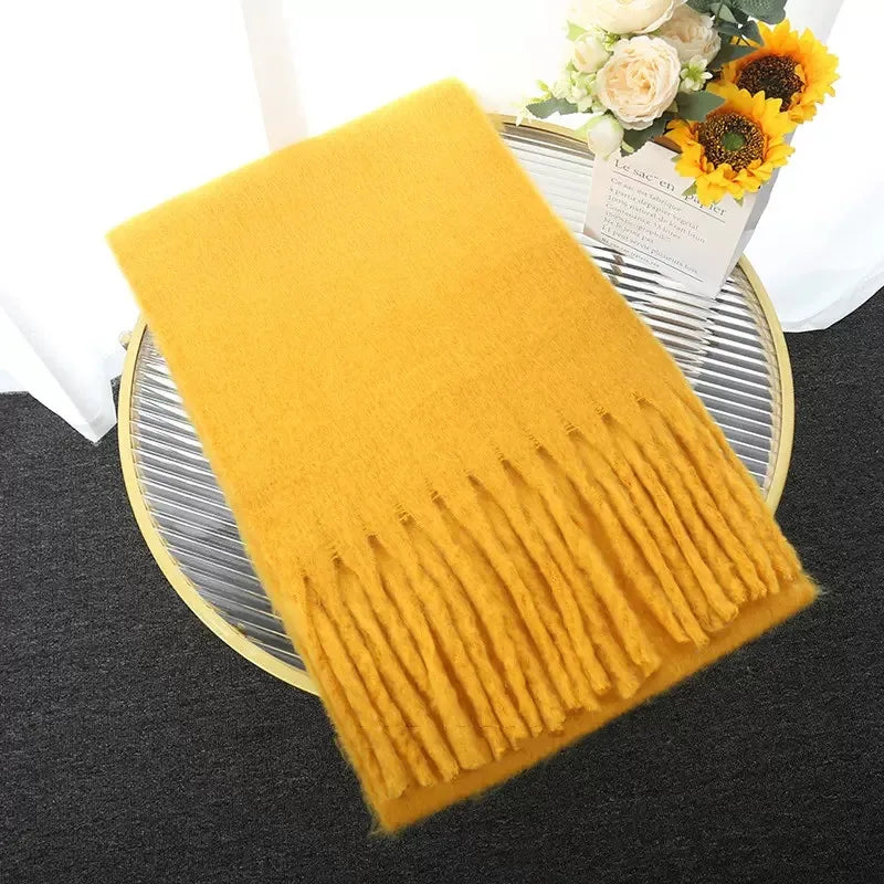 Thick Warm Tassel Shawl