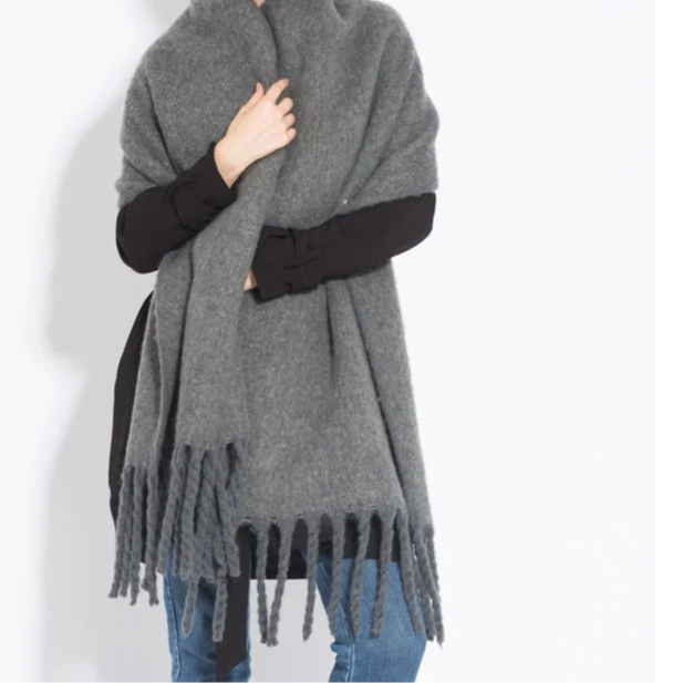 Thick Warm Tassel Shawl