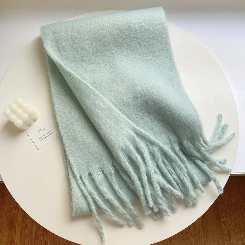 Thick Warm Tassel Shawl