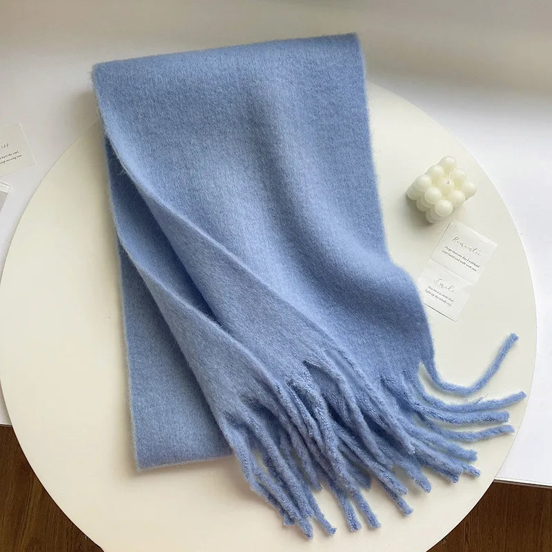 Thick Warm Tassel Shawl