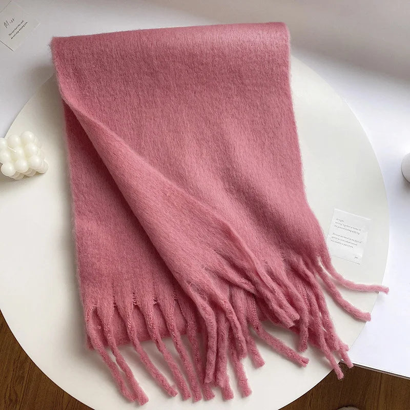Thick Warm Tassel Shawl