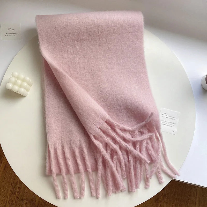 Thick Warm Tassel Shawl