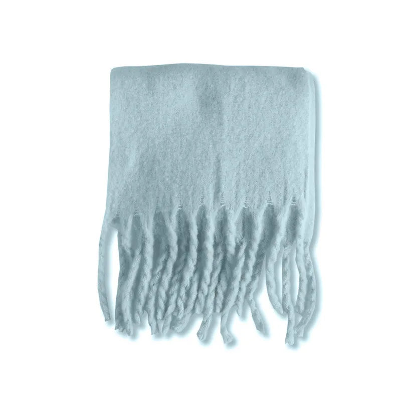 Thick Warm Tassel Shawl