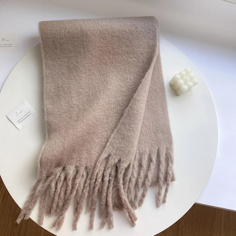 Thick Warm Tassel Shawl