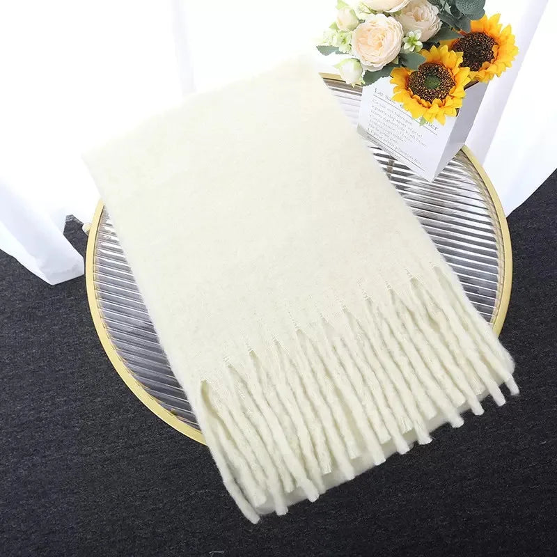 Thick Warm Tassel Shawl
