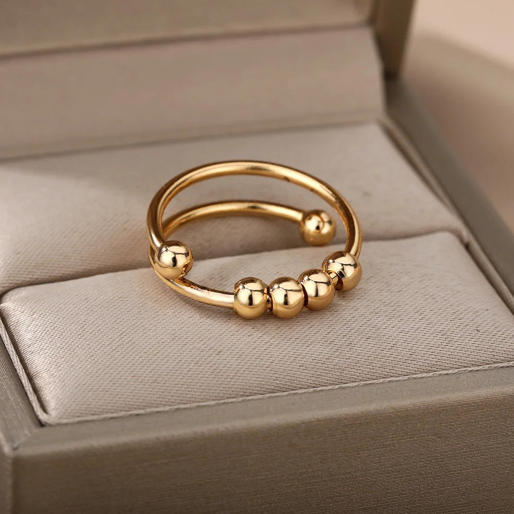 Pearl Spiral Ring
