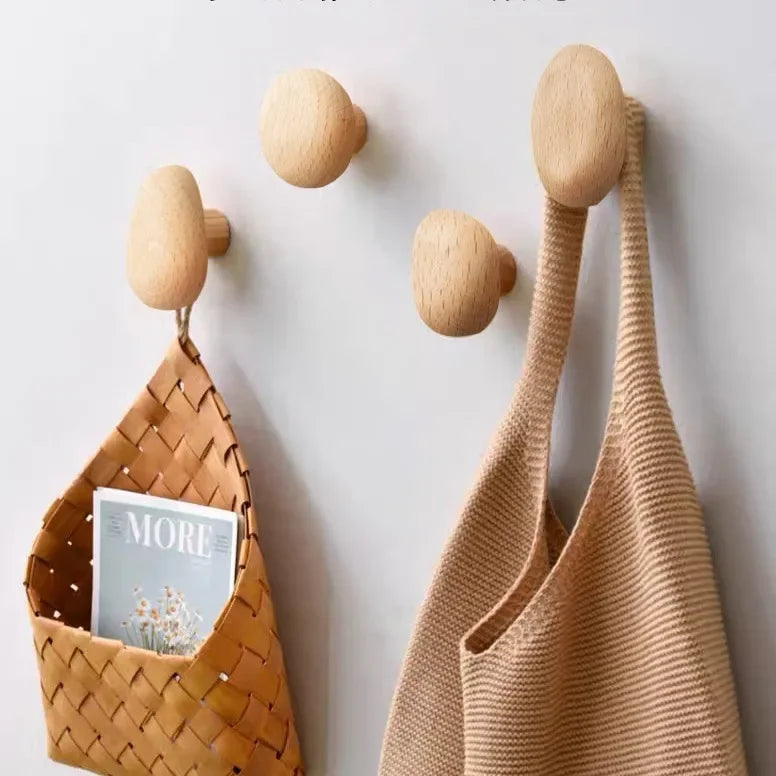 Pebble-Shaped Wall-Mounted Hook