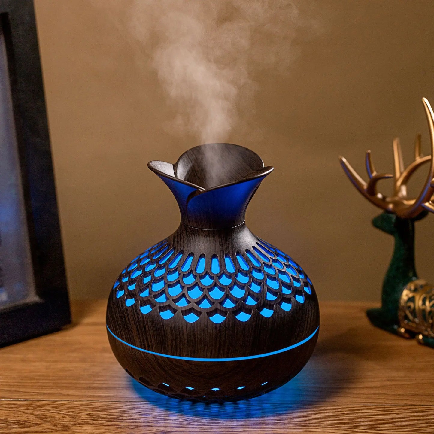 Wood Grain Diffuser Mini Vase Humidifier