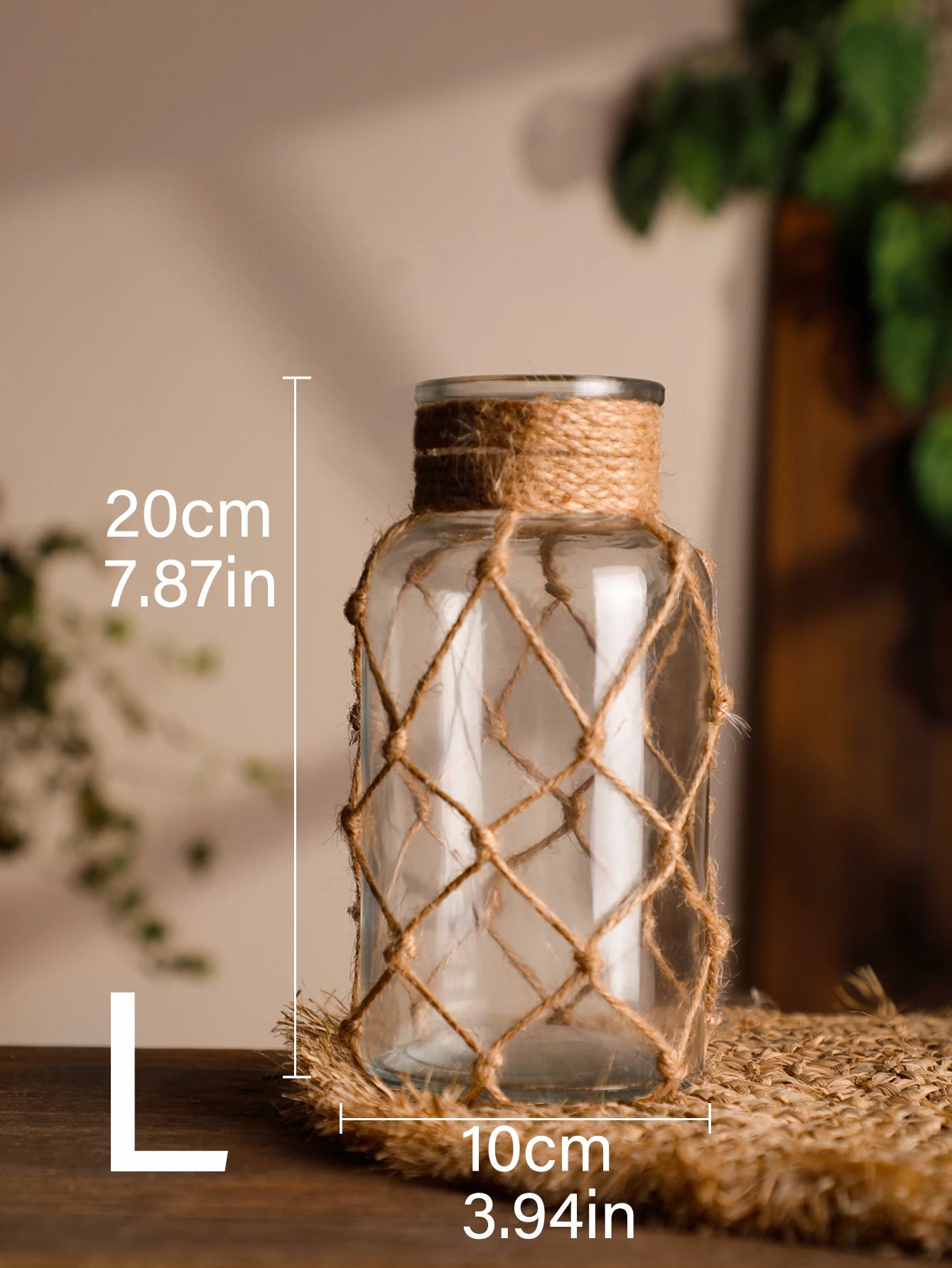 Nordic Style Woven Glass Vase