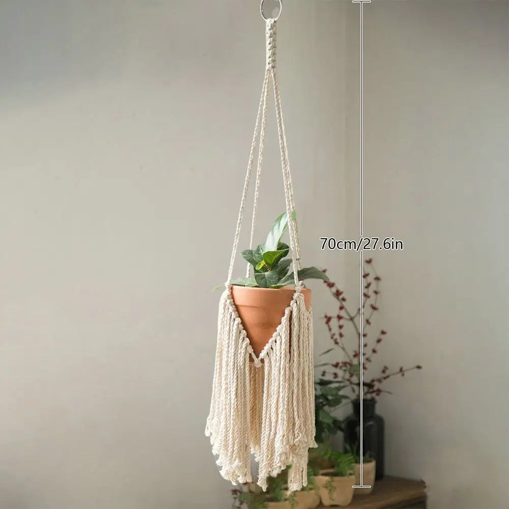 Handwoven Hanging Planter Basket