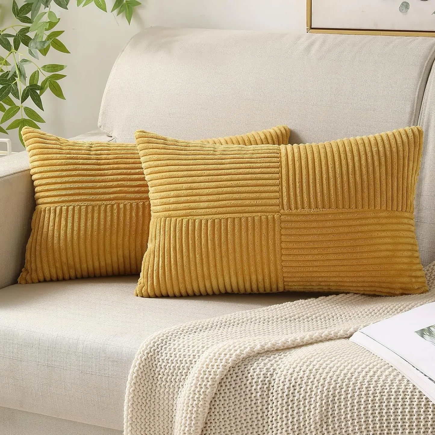 Soft Corduroy Cushion Covers