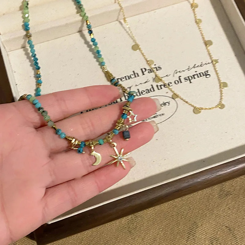 Beads Necklace with Pendant