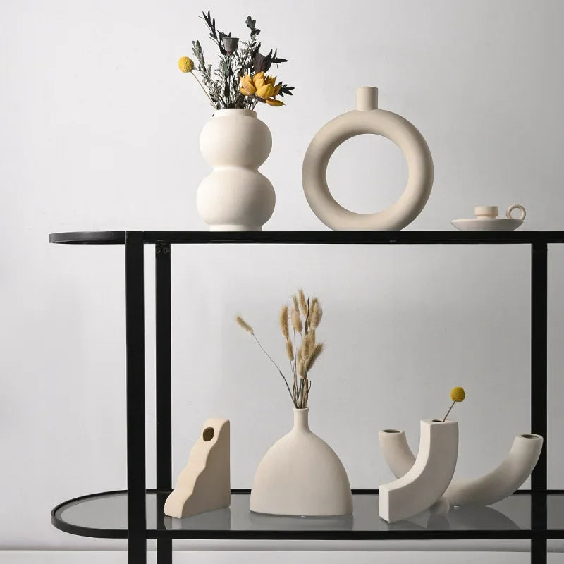Sculptural Ceramic Flower Vase