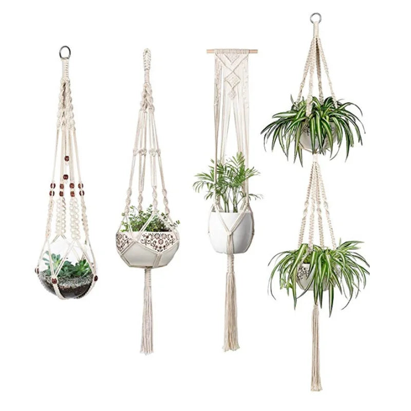 Cotton Rope Flowerpot Hangers