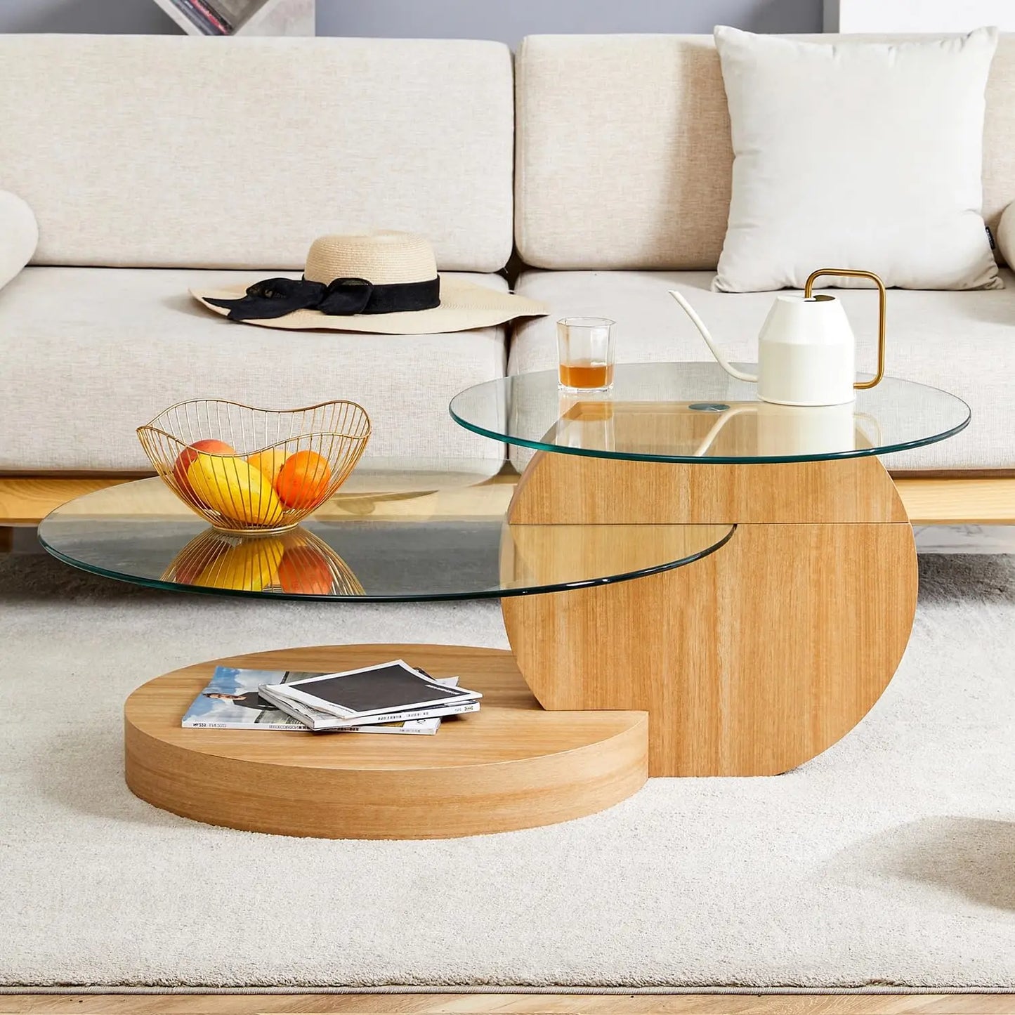 Sierra Drift Glass Center Table