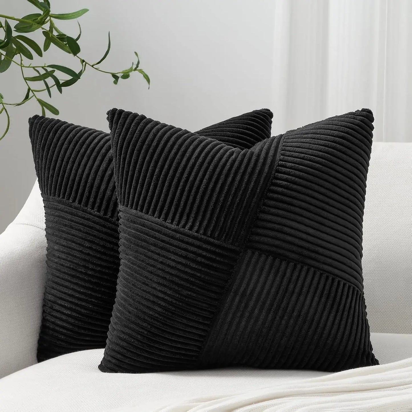Decorative Corduroy Throw Pillow