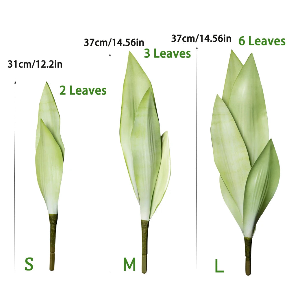 Serene Tiger Leaf Faux Succulent