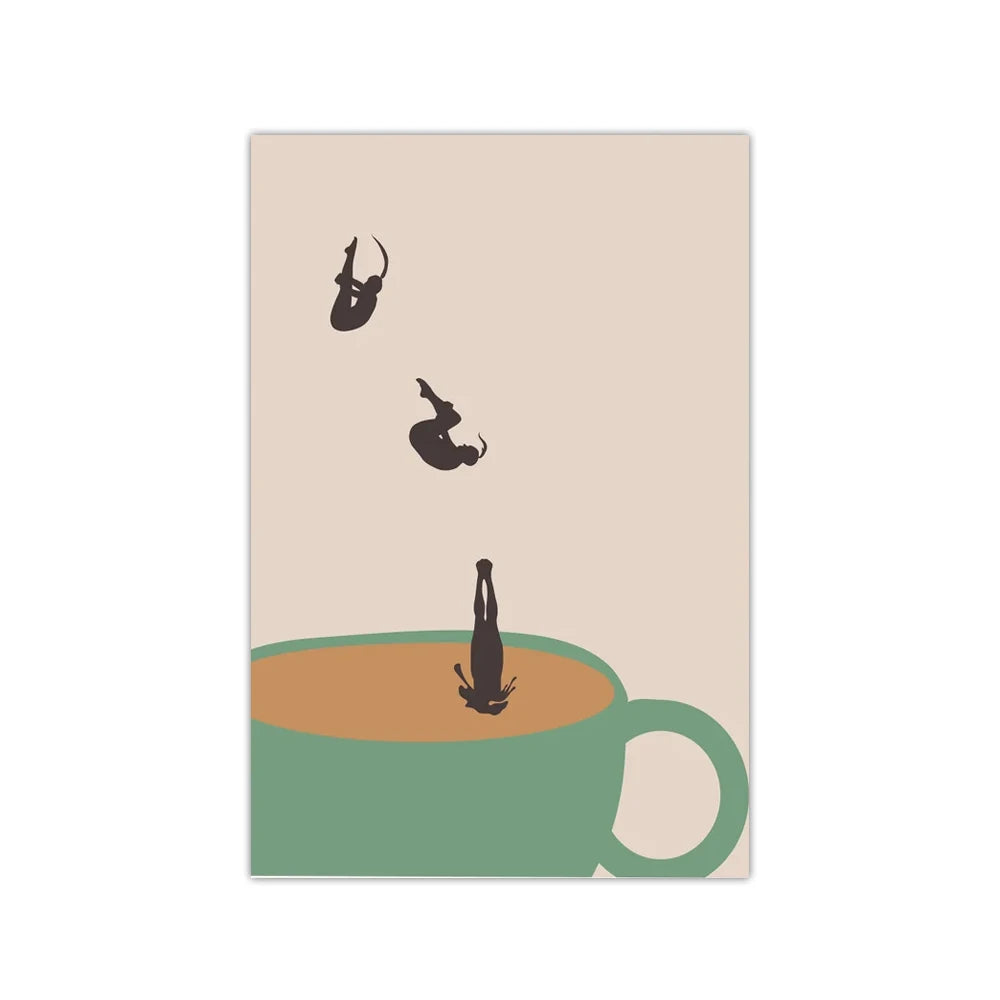 Retro Coffee Canvas Wall Art