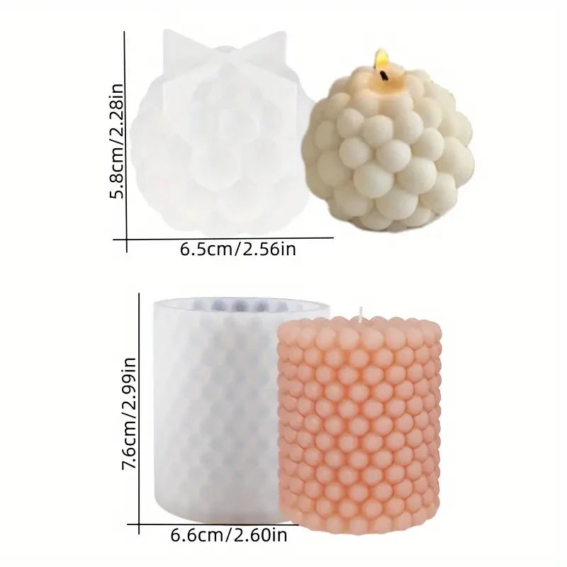 Soft Bubble Silicone Candles