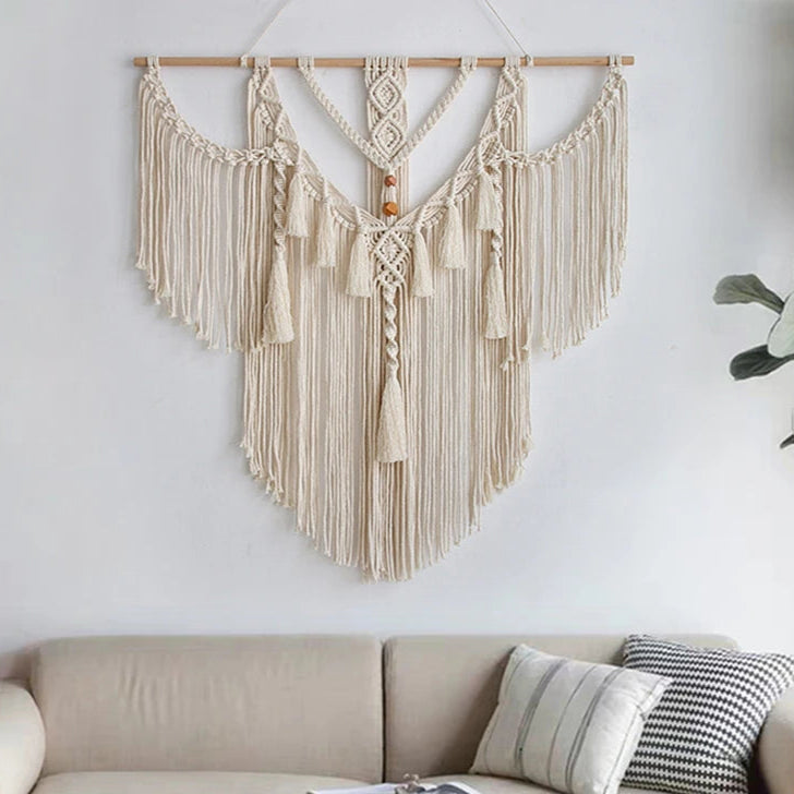 Handwoven Boho Rope Wall Art