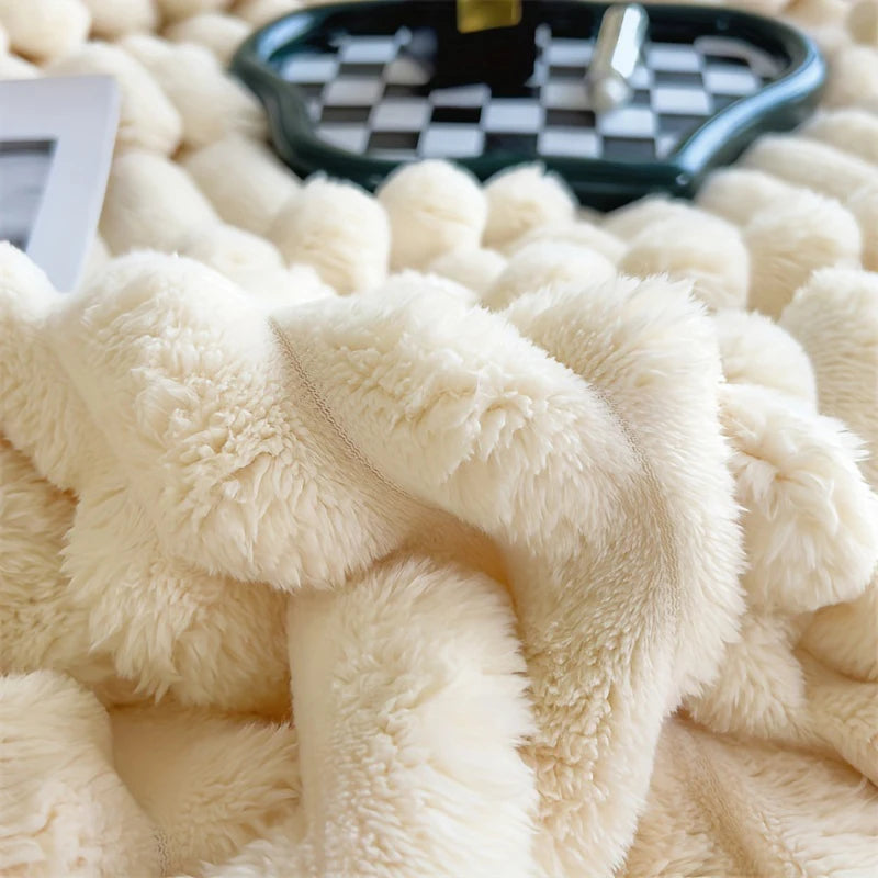 Soft and Warm Striped Blanket for Sofa and Bed Cover