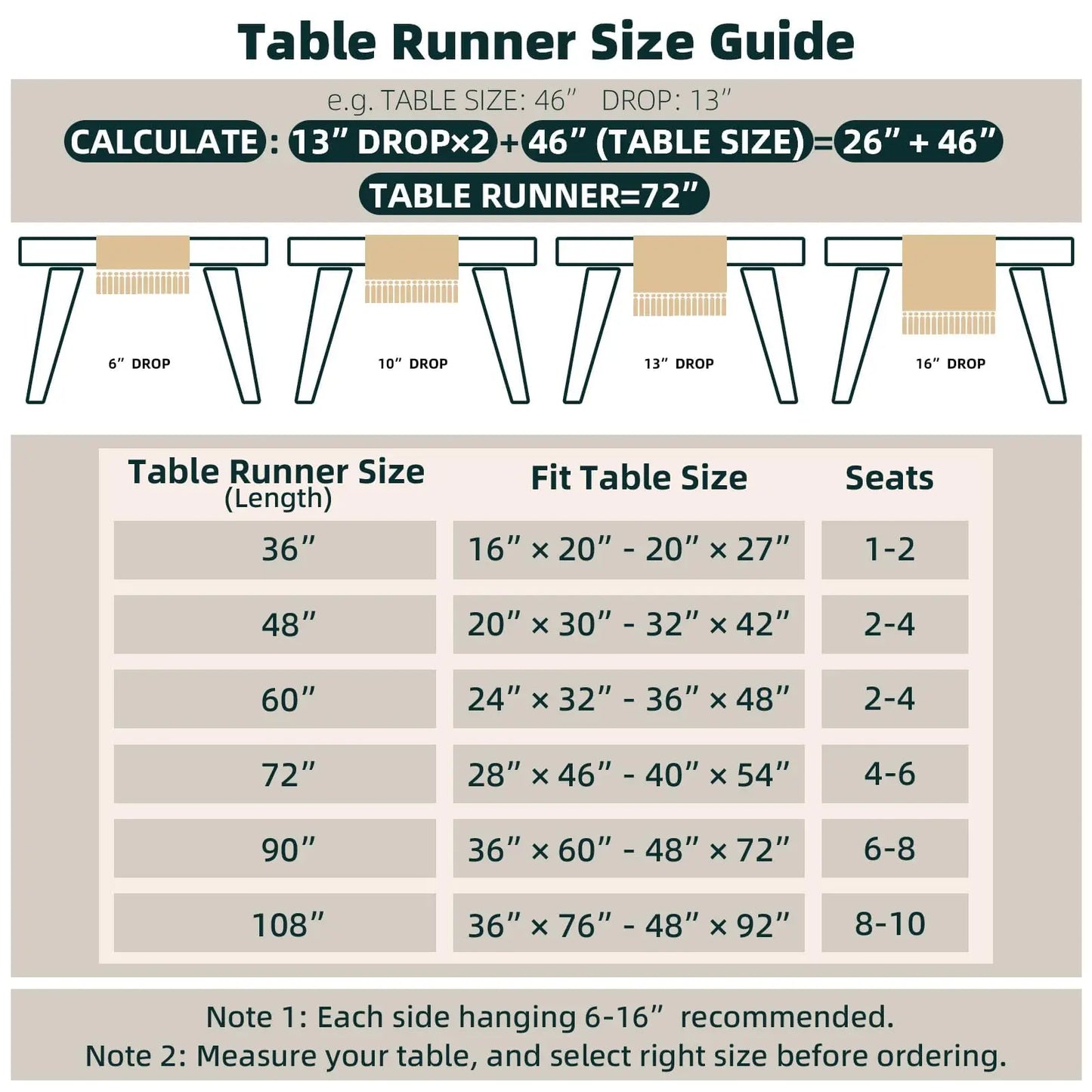 Rustic Boho Table Runner