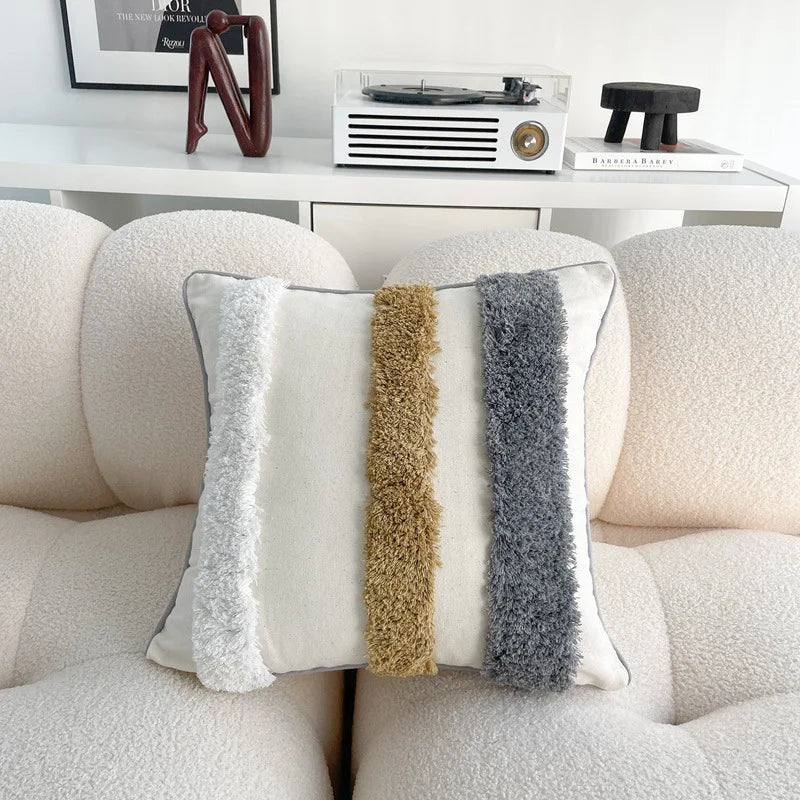 Bohemian Cotton Linen Tassel Pillow Cover
