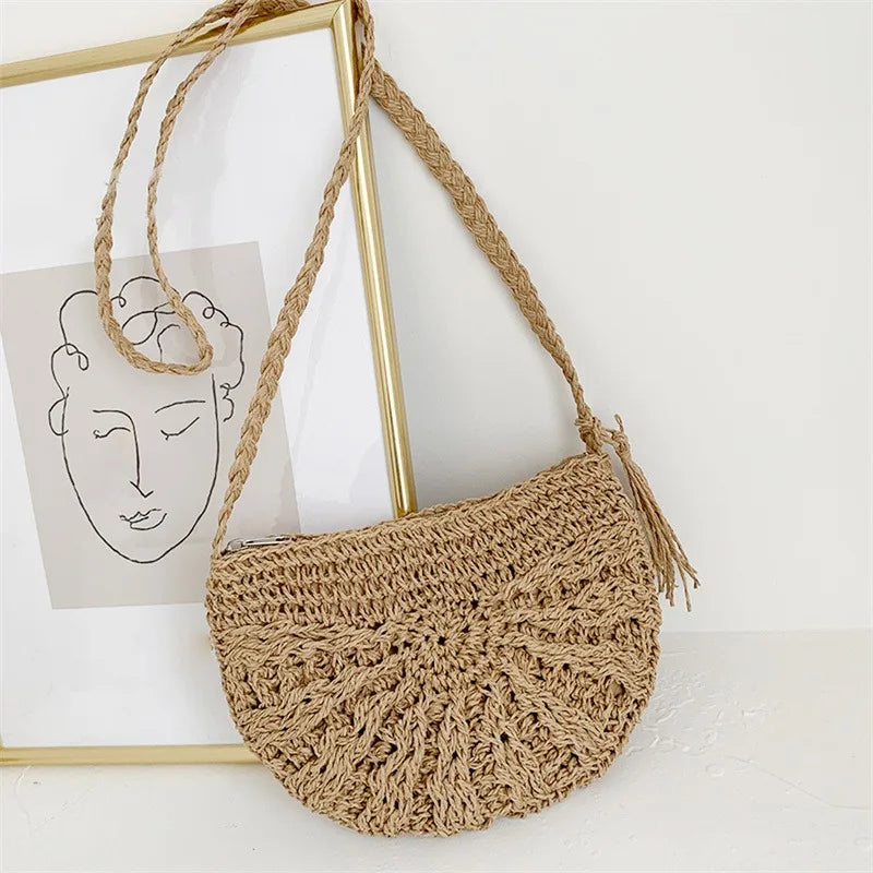 Woven Summer Crossbody Bag