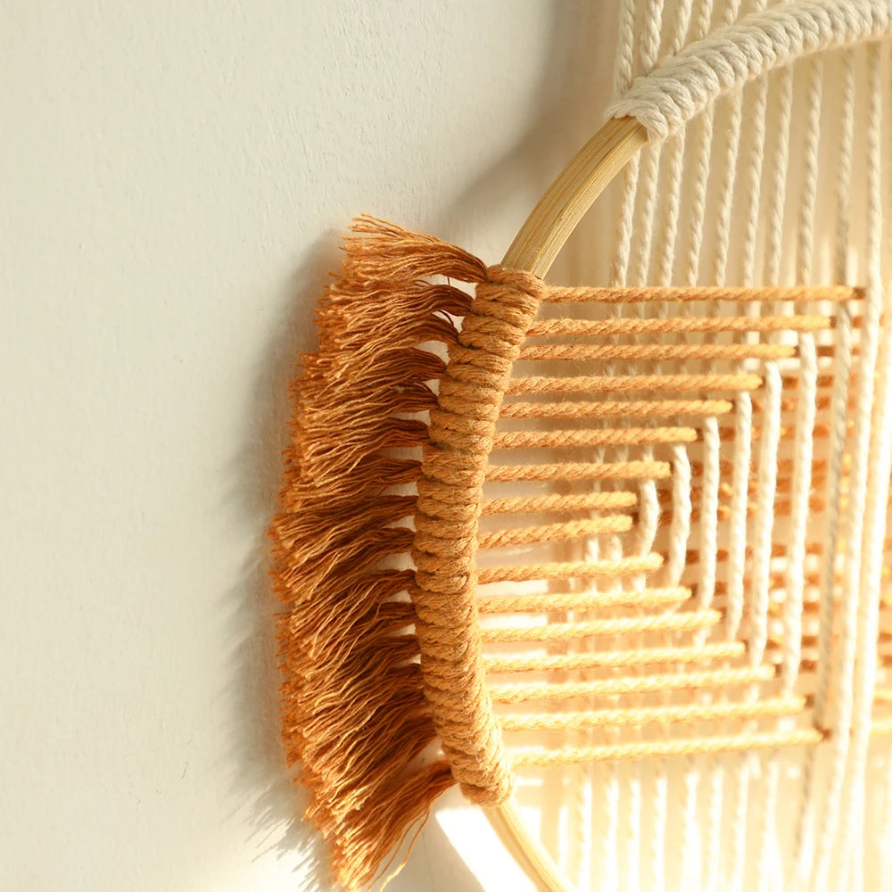 Boho Round Macrame Wall Accent