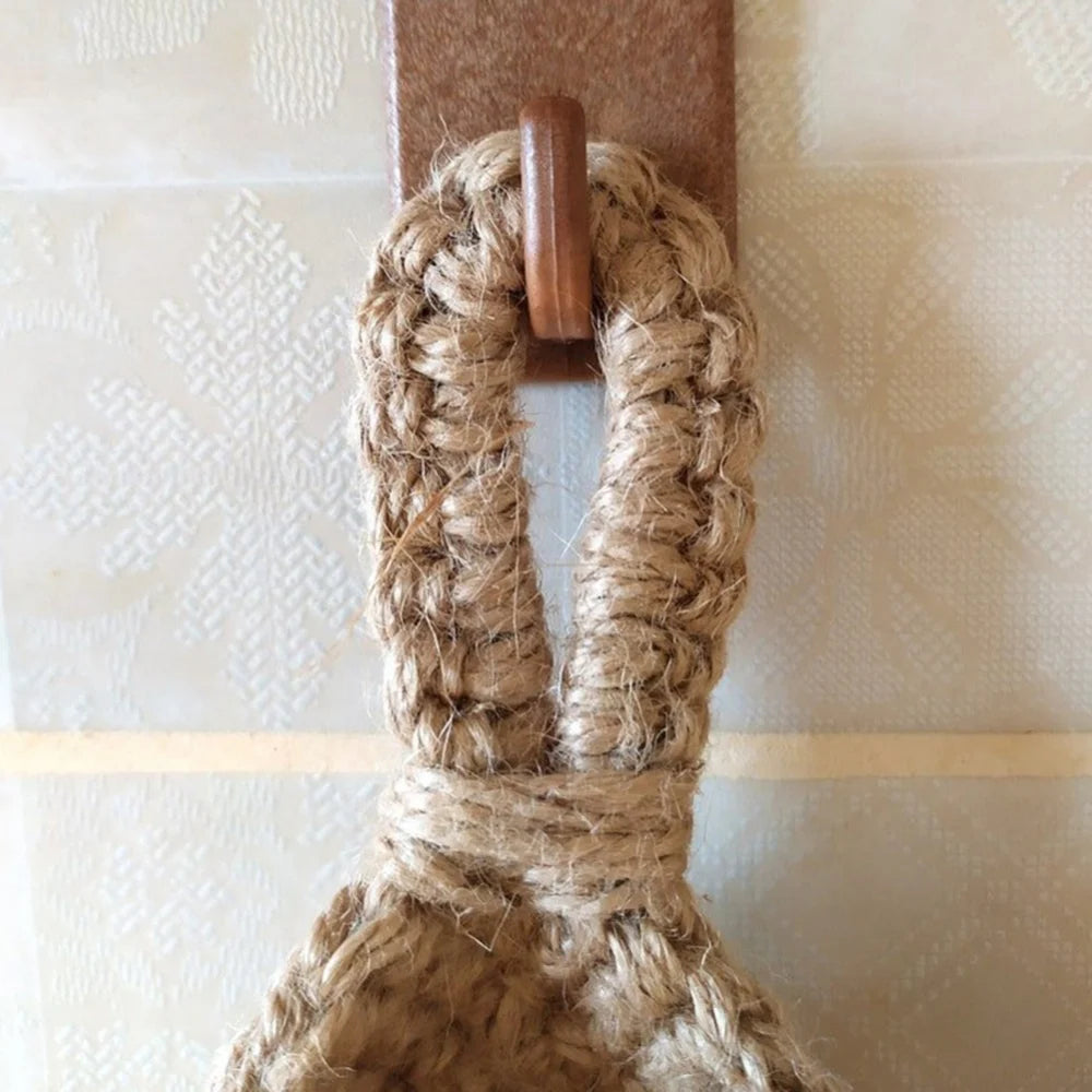 Macrame Wall Basket for Kitchen and Garden Storage
