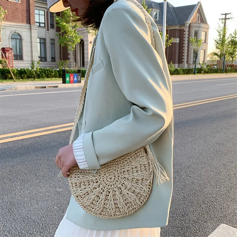 Woven Summer Crossbody Bag