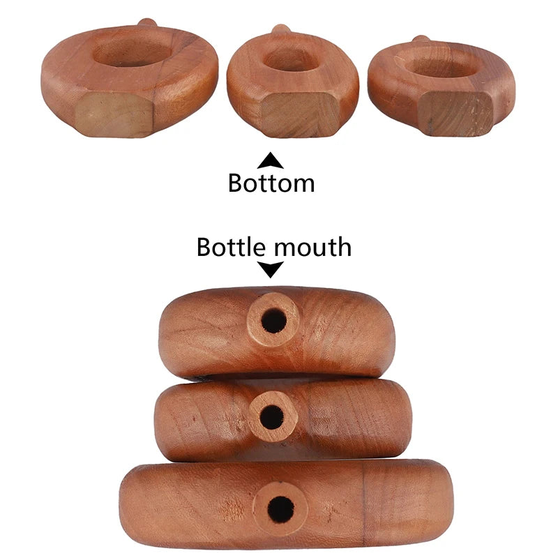 Sculptural Wooden Vase Ornament