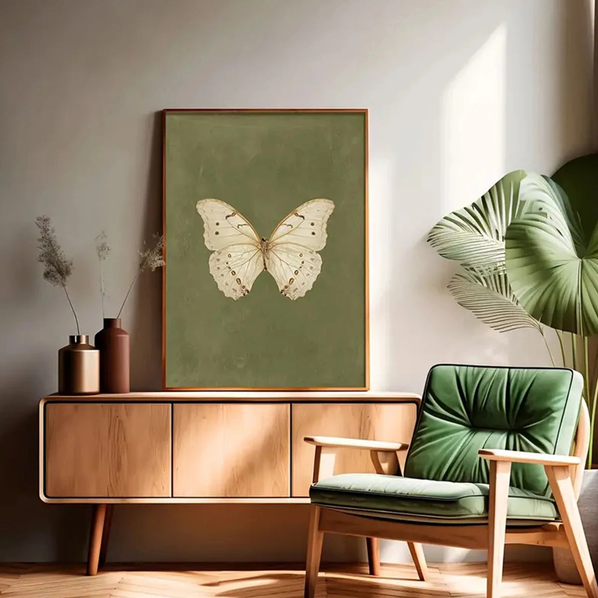 Vintage Butterfly Canvas Wall Art