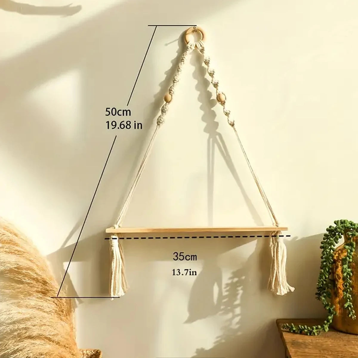 Decorative Macrame Shelf