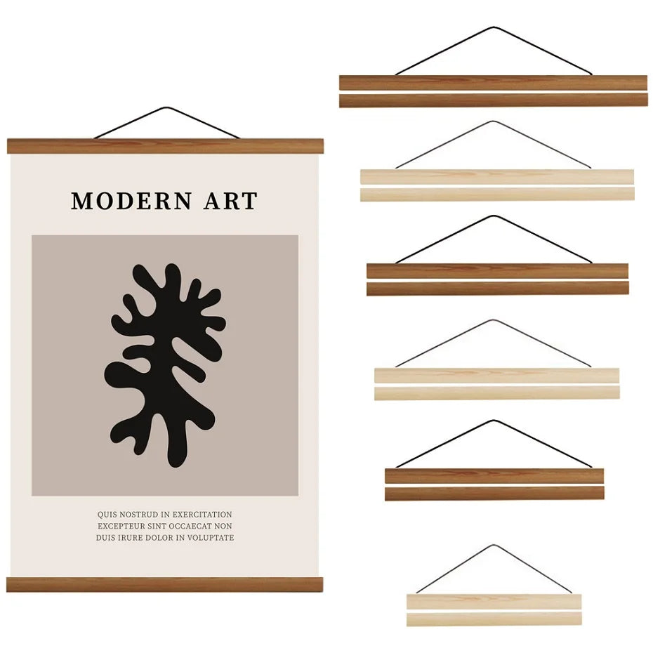 Graceful Hanging Frame – Premium Wood & Magnetic Design in 8 Colors