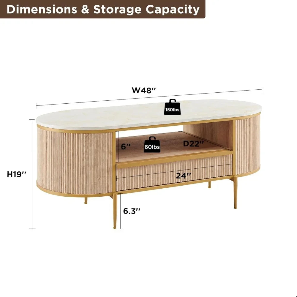 Oval Coffee Table