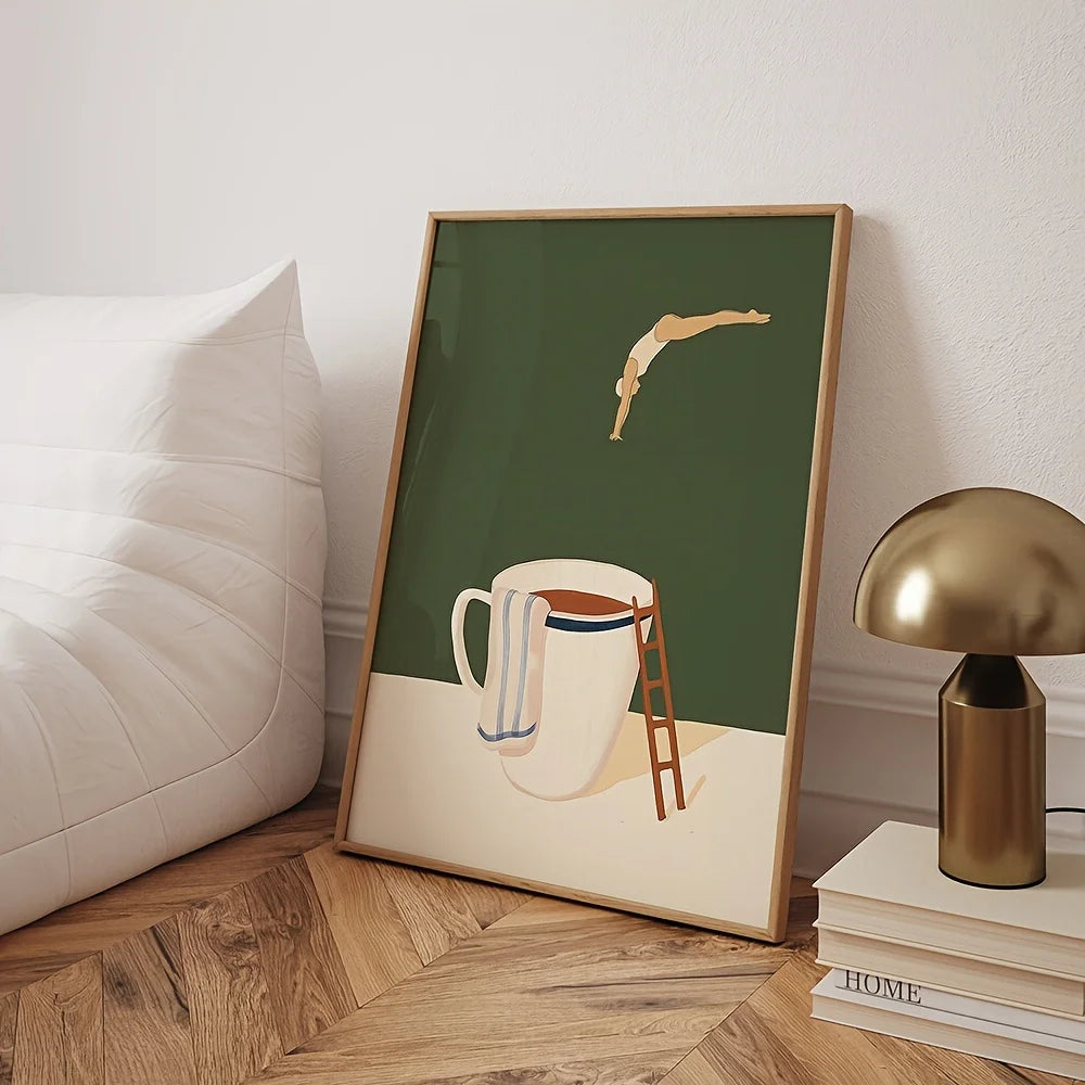 Retro Coffee Canvas Wall Art