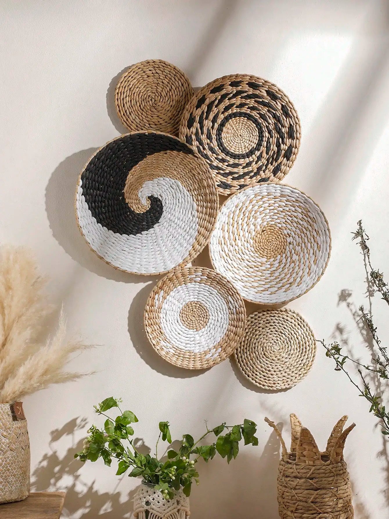 Handwoven Wall Basket Set