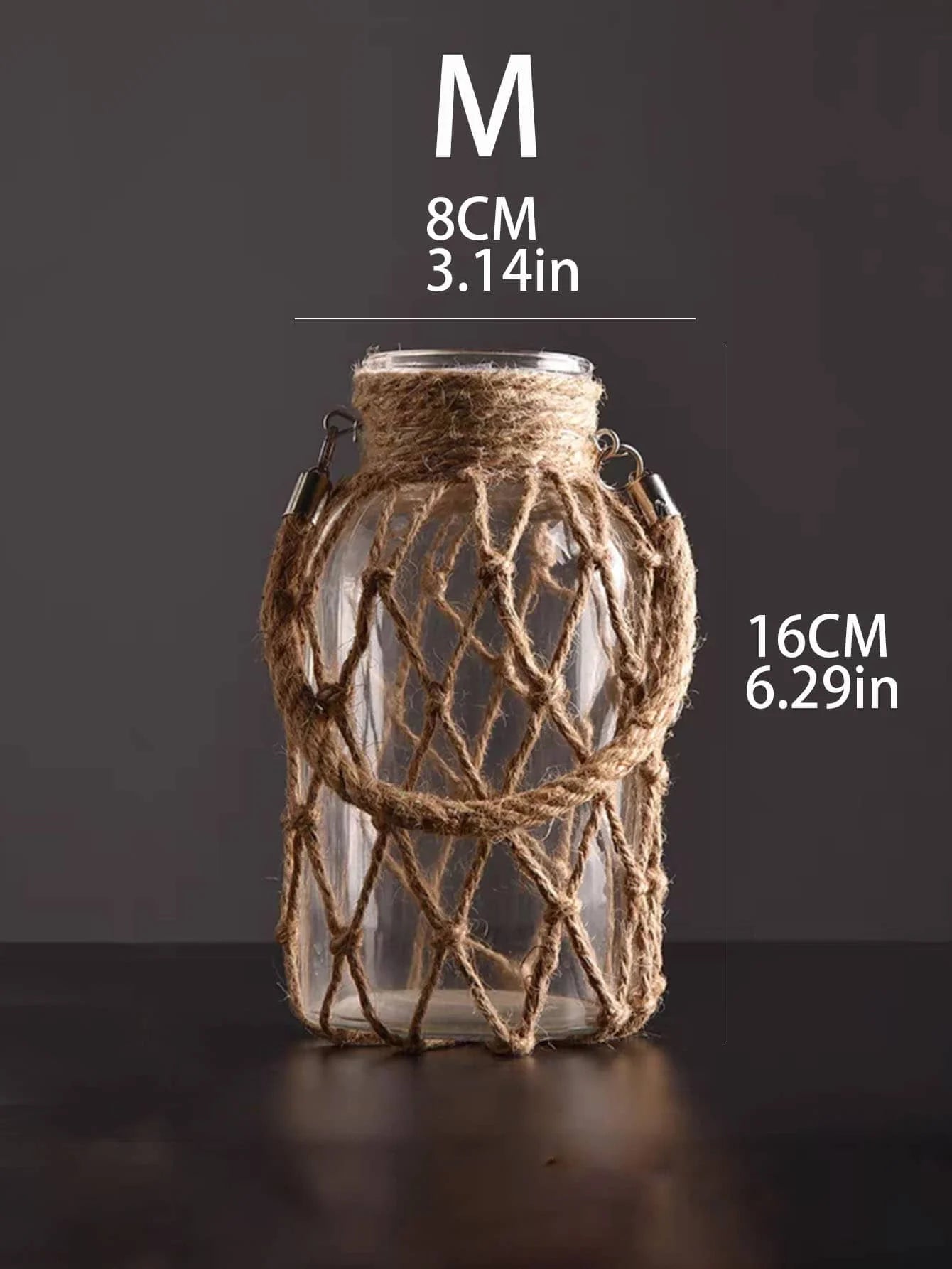 Nordic Style Woven Glass Vase