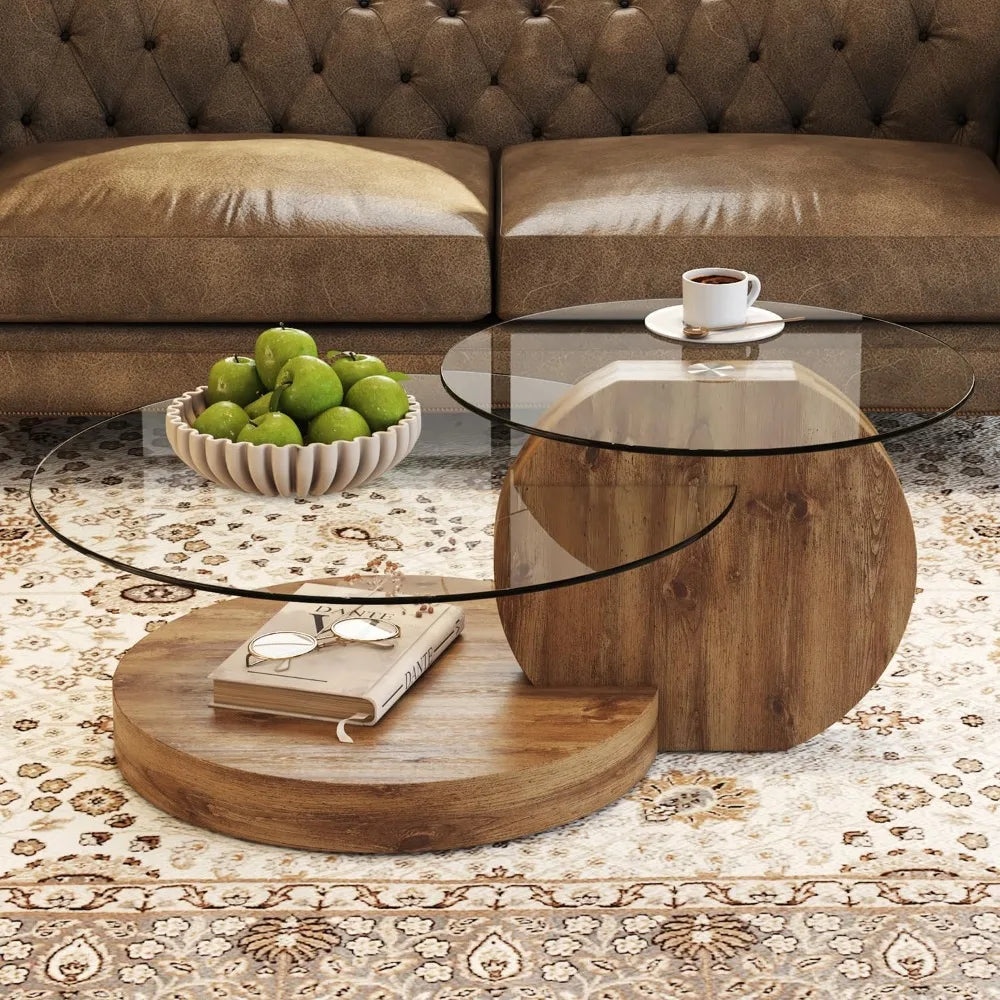 Sierra Drift Glass Center Table