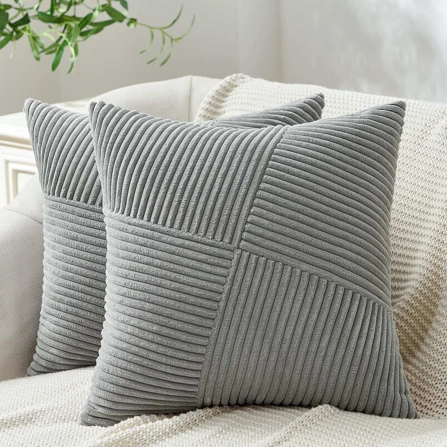 Decorative Corduroy Throw Pillow