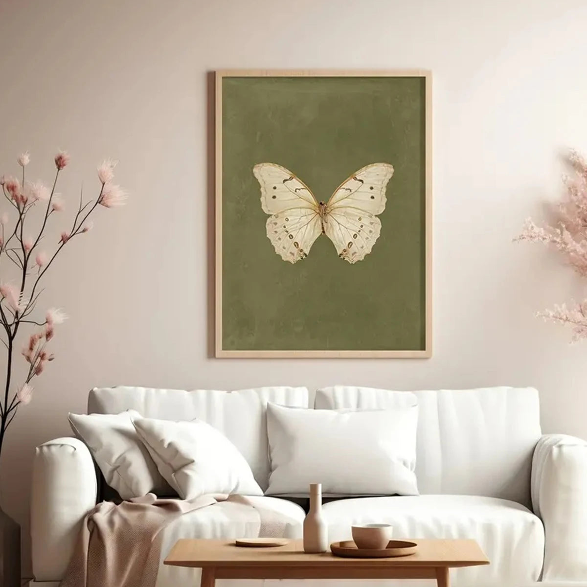Vintage Butterfly Canvas Wall Art