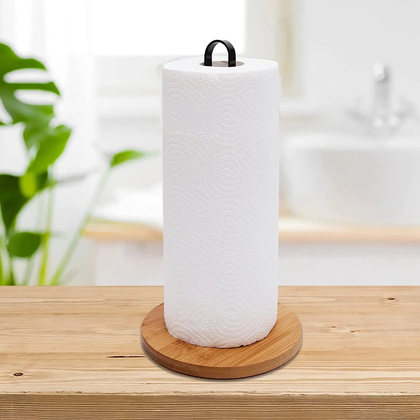 Willowstone Stand – Freestanding Wooden Paper Towel Holder