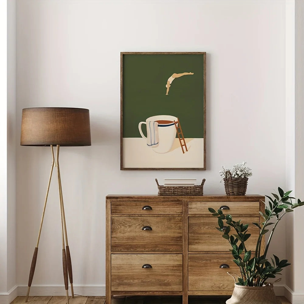 Retro Coffee Canvas Wall Art