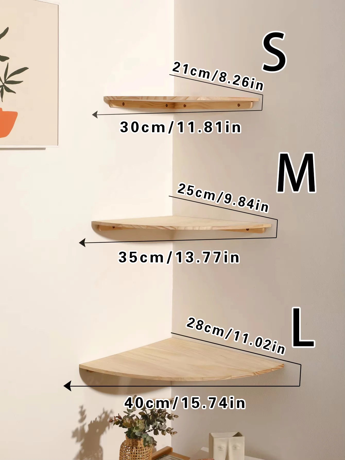 Wooden Floating Shelf