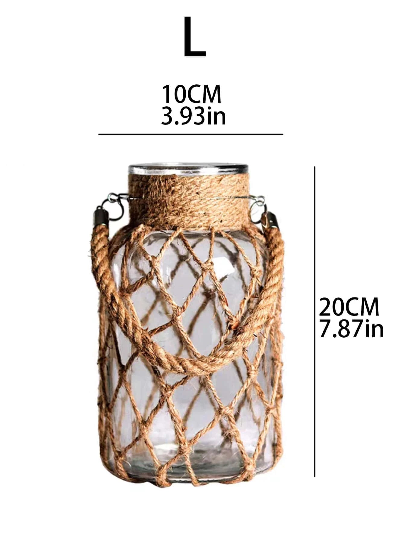 Nordic Style Woven Glass Vase
