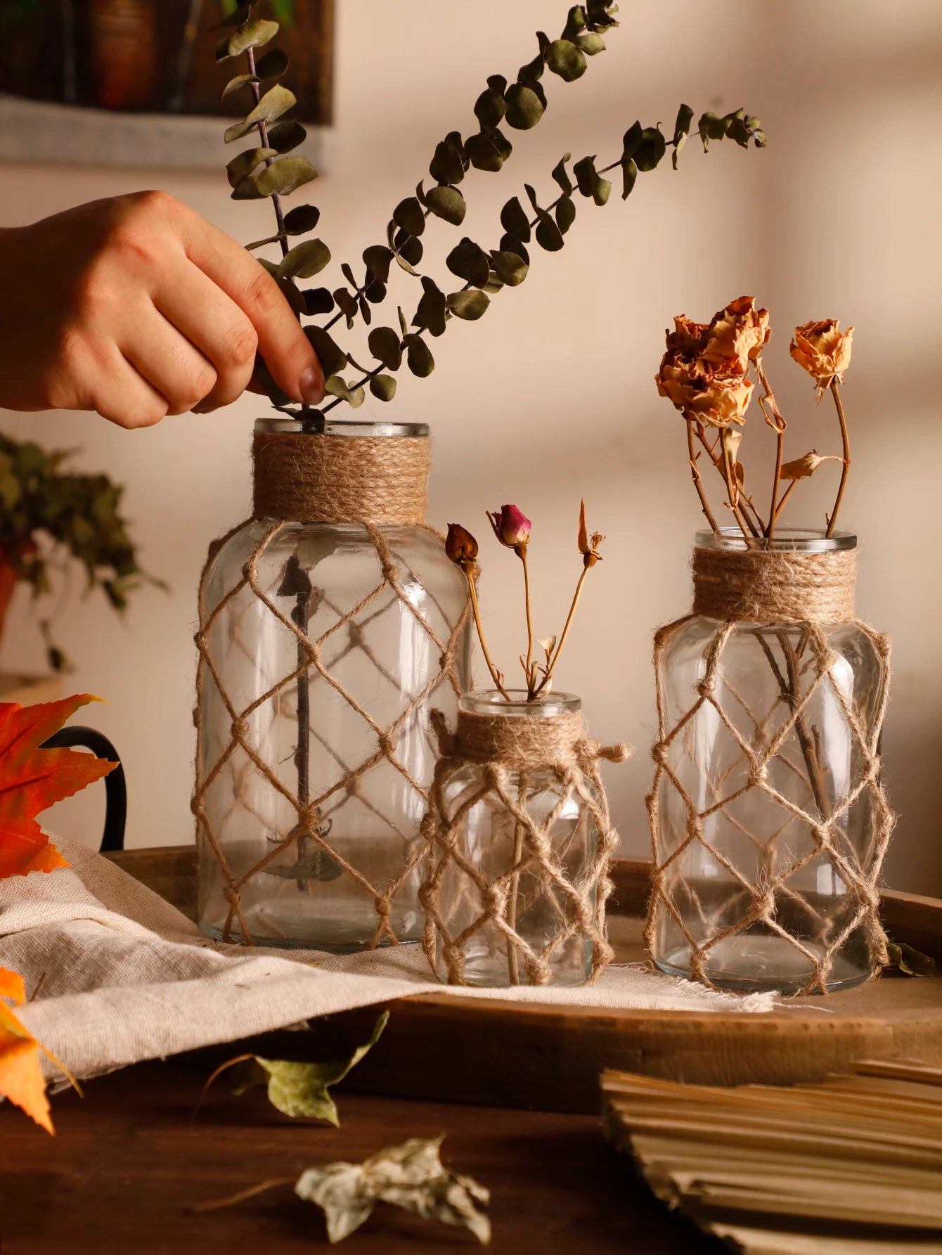 Rustic Glass Vase