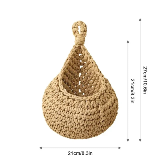 Hanging Rattan Style Basket