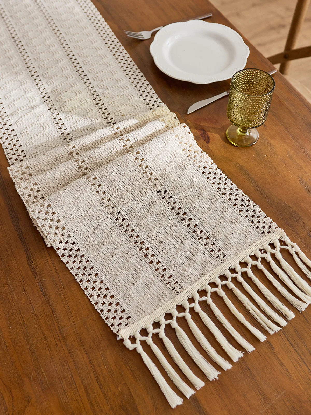 Handwoven Cotton Table Runner